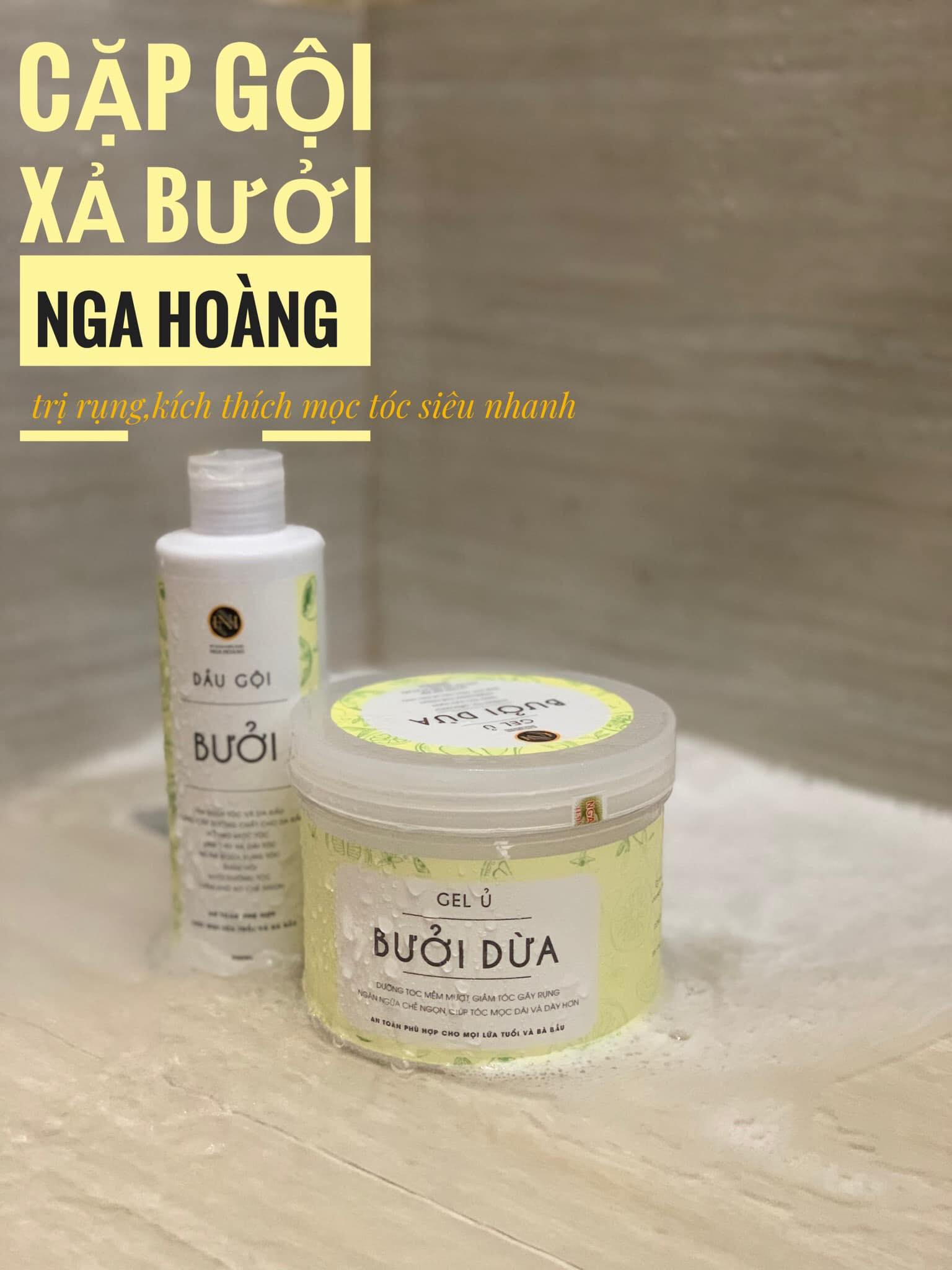 Gel ủ bưởi dừa Nga Hoàng giúp phục hồi tóc hư tổn, Giảm khô xơ,gãy rụng