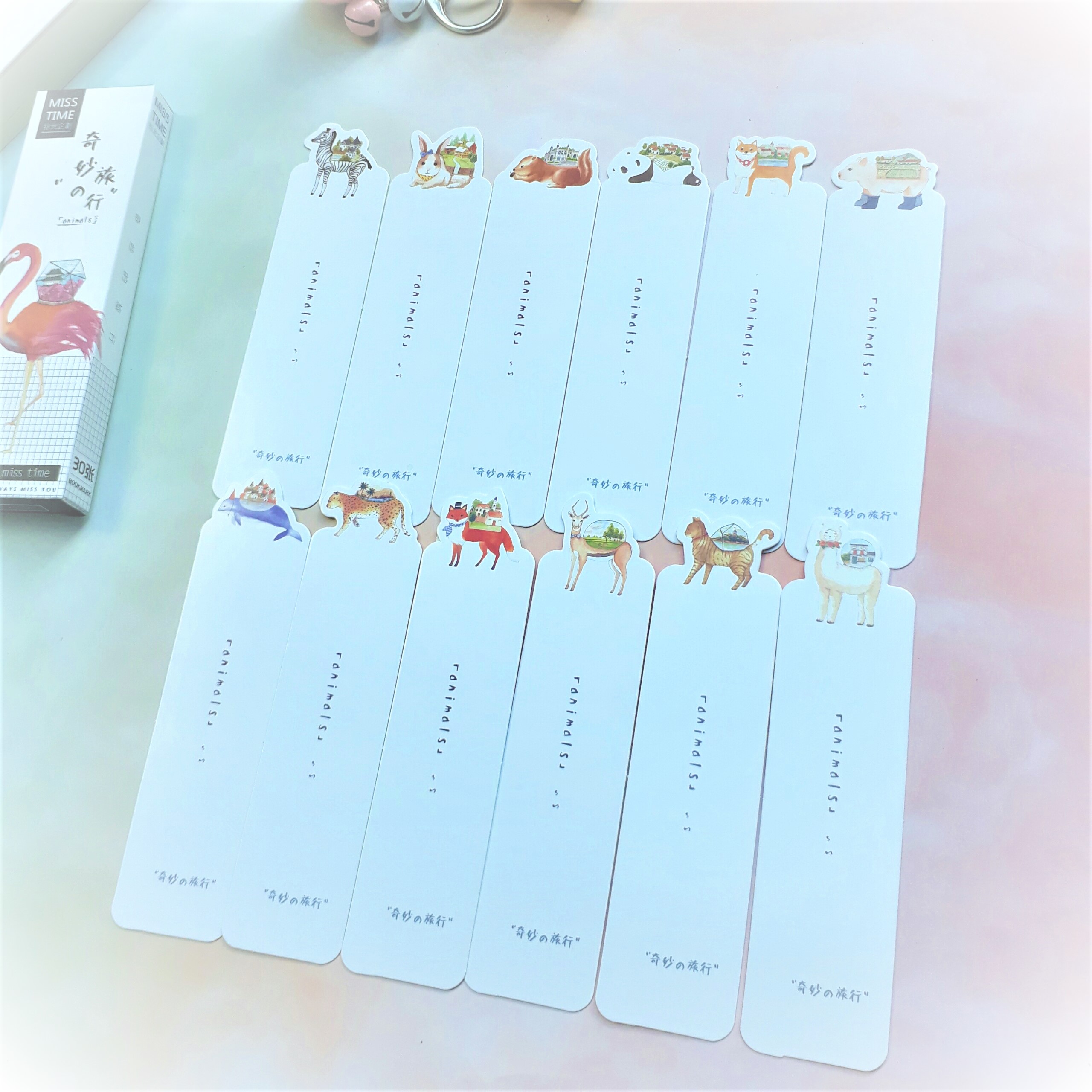 Bộ 30 Bookmark Đánh Dấu Sách Animals