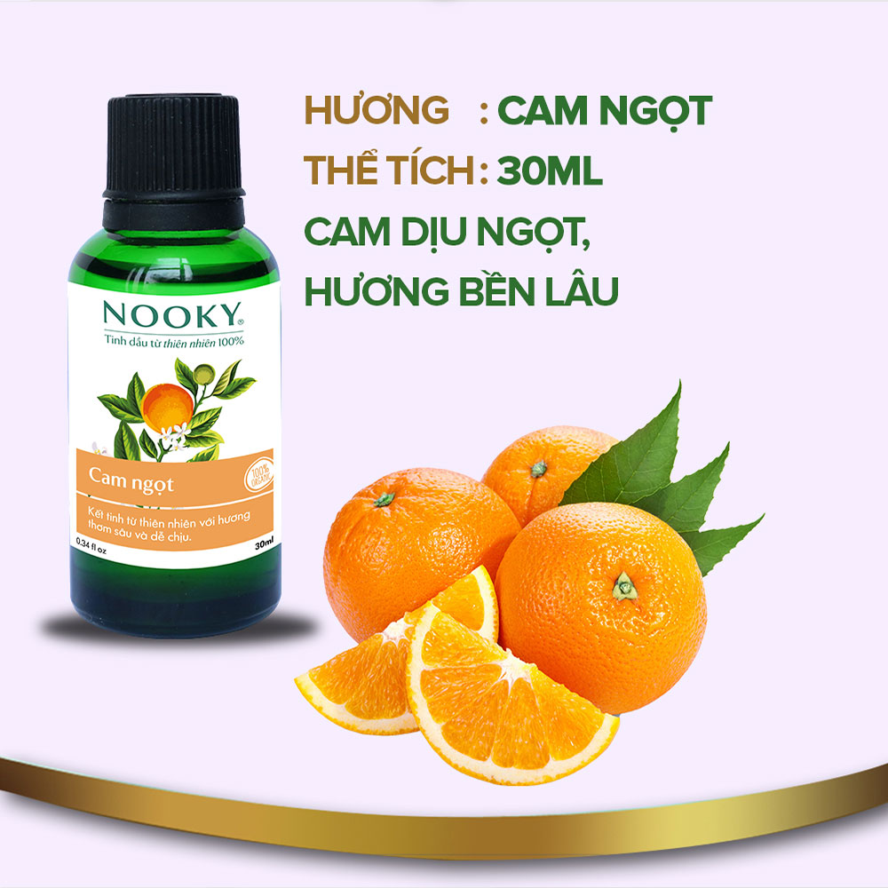 [30ml] Tinh dầu Cam ngọt NOOKY 100% Thiên Nhiên - TORO FARM