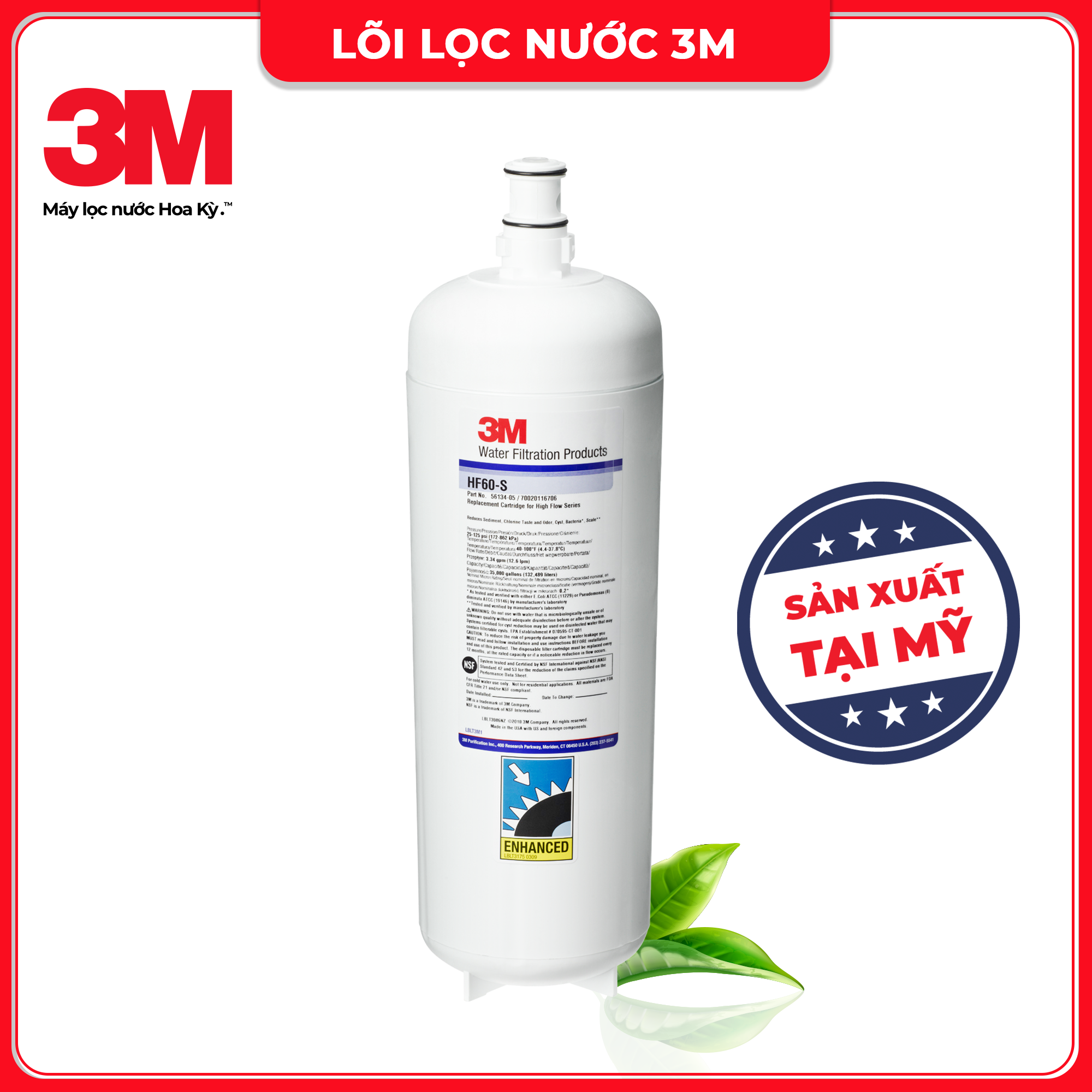 LÕI LỌC THAY THẾ DÙNG CHO MÁY LỌC NƯỚC 3M ICE160-S