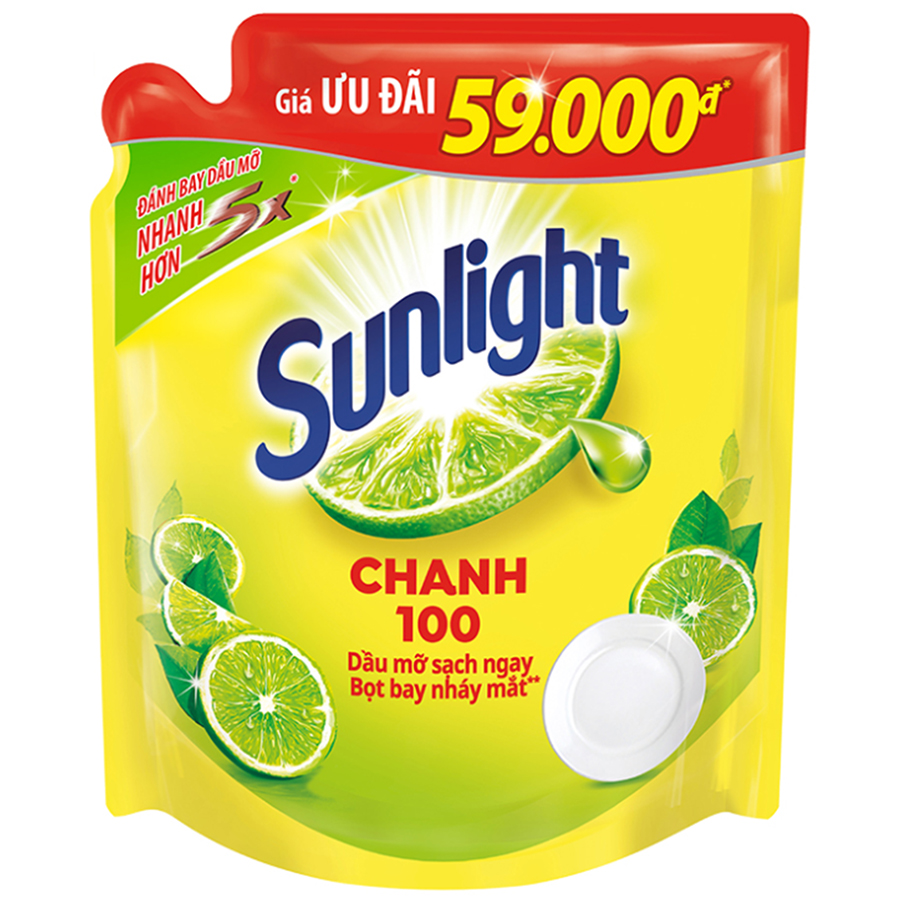 Nước rửa chén Sunlight Chanh 1.4kg