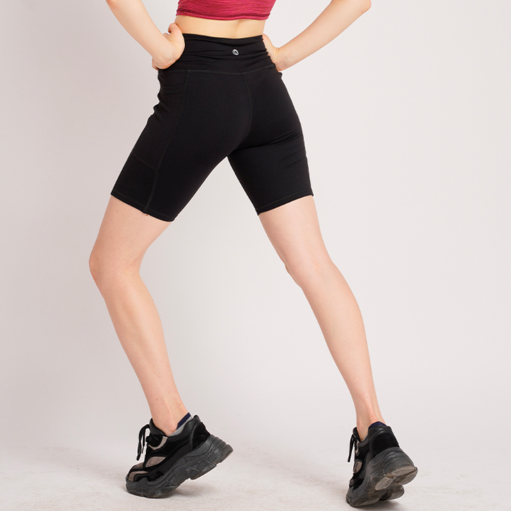 Quần tập Yoga Gym ngắn dành cho nữ Hibi Sports QS203 - Quần lưng cao có túi