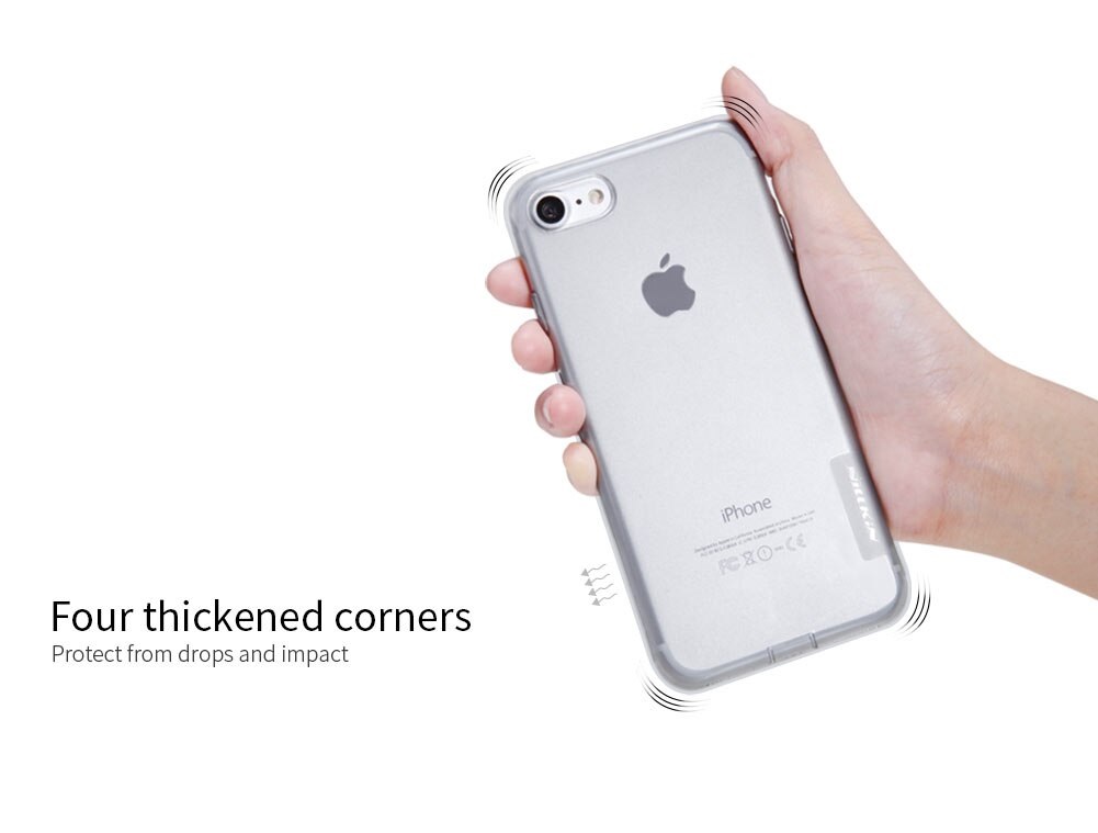 Ốp lưng dẻo silicon cho iPhone SE 2020 / iPhone 7 / iPhone 8 hiệu Nillkin mỏng 0.6mm, chống trầy xước - Hàng chính hãng