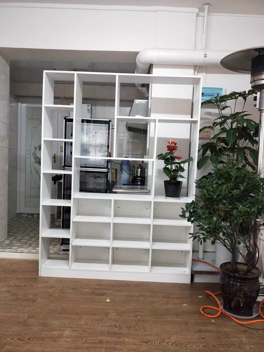 TỦ RƯỢU KIÊM VÁCH 2mx1m5 - MÀU TRẮNG