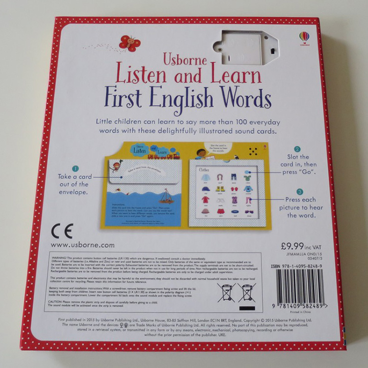 Sách tiếng Anh - Usborne Listen and Learn First English Words (With Over 120 Words)