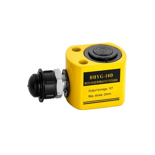 Kích thủy lực 1 chiều lùn tầng 10 tấn hành trình 25mm HHYG-10D