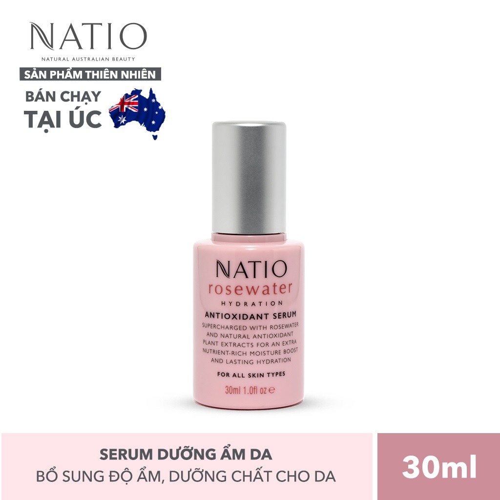 Serum Dưỡng Ẩm Da Natio Rosewater Hydration Antioxidant Serum 30ml