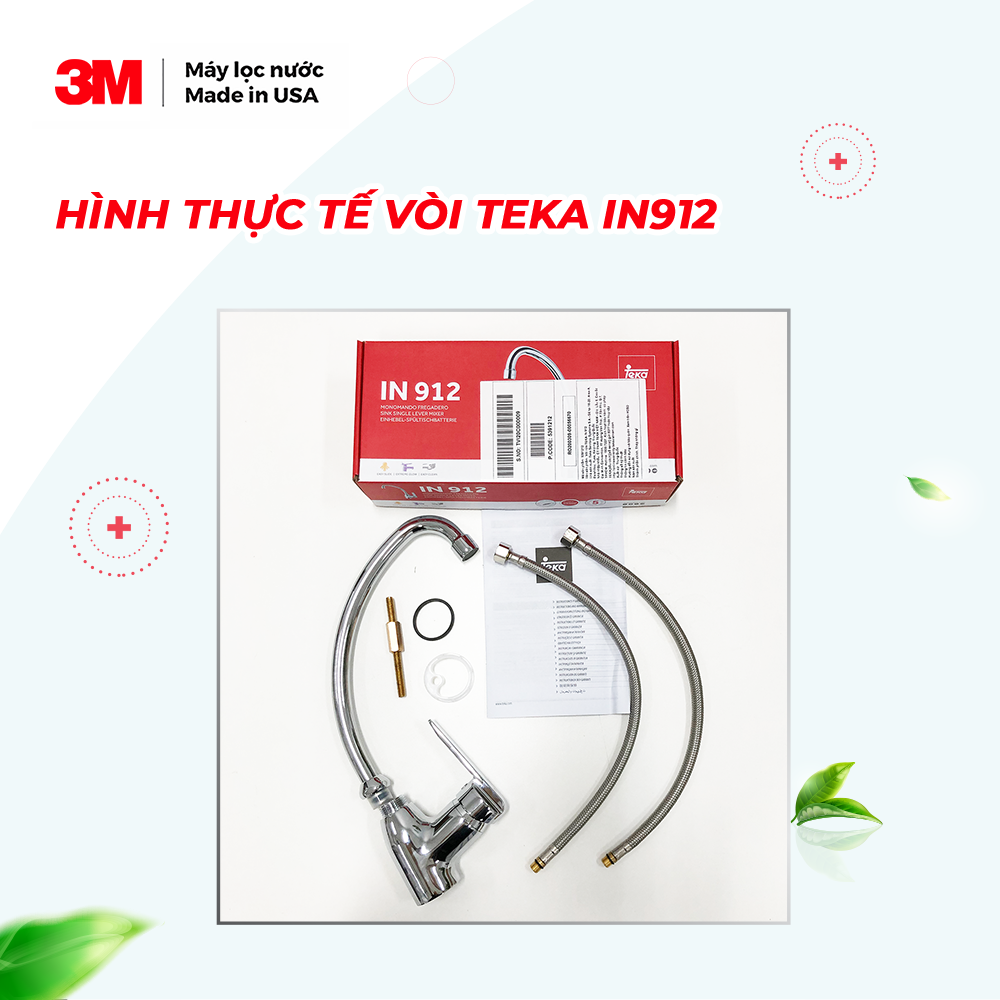 Combo Máy Lọc Nước 3M AP Easy Cyst FF + Vòi Teka IN912 - Lưu lượng nước 5,7 Lít/phút - Công suất lọc 7.571 Lít - 3M Product Number 5609223 - Hàng Chính Hãng 3M