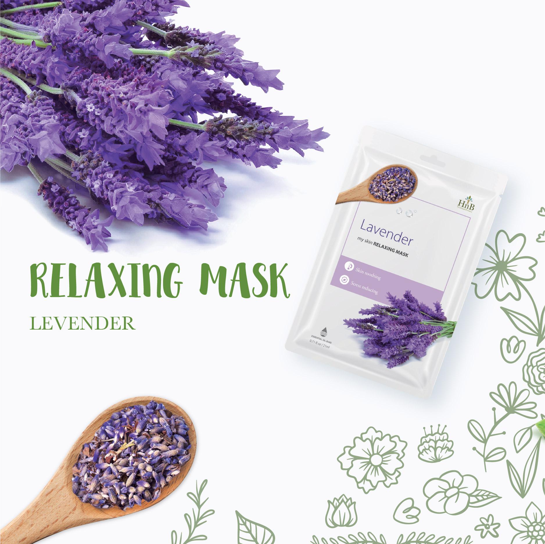 Mặt Nạ Dưỡng Da Hoa Oải Hương Nuôi Dưỡng Và Làm Dịu Da - Lavender HnB My Skin Relaxing Mask