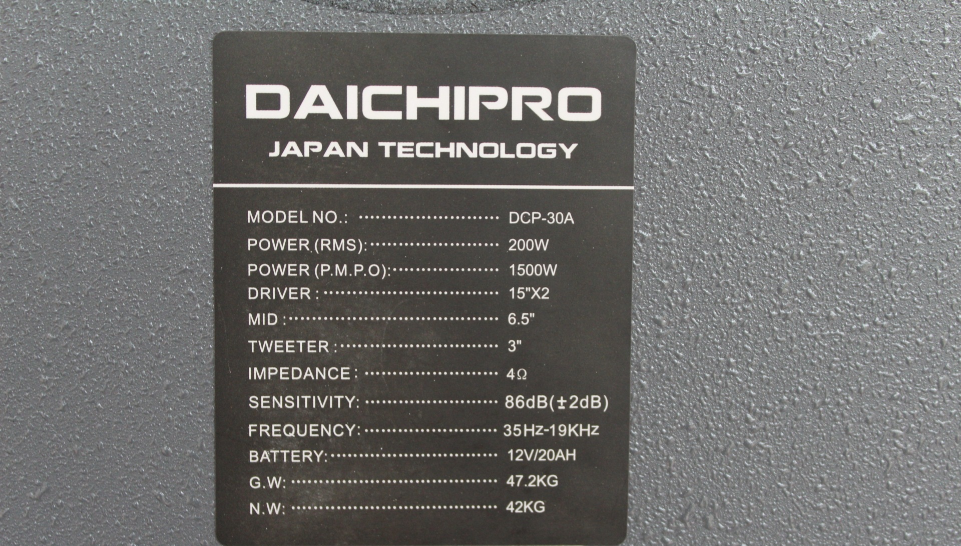 Loa Kéo Di Động Karaoke Bass Đôi 40 Daichipro DCP-30A (1500W) 4 Tấc Đôi - Chính Hãng