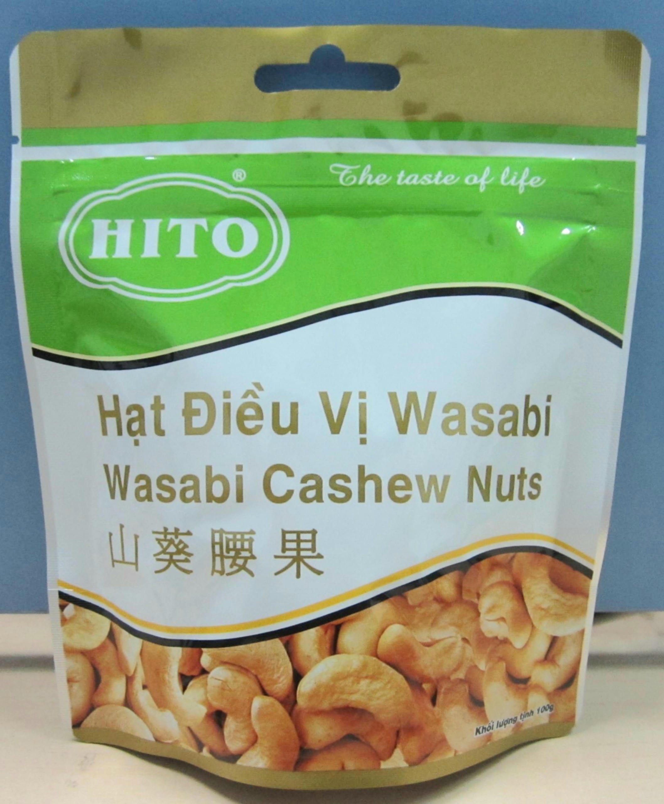 HẠT ĐIỀU VỊ WASABI - HITO 100G CAY NỒNG HÒA VỊ