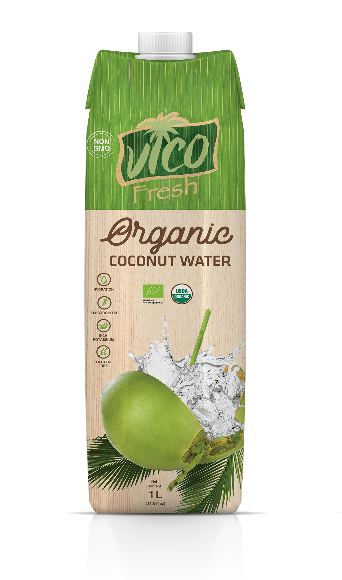 1 HỘP NƯỚC DỪA ORGANIC VICO FRESH 1L