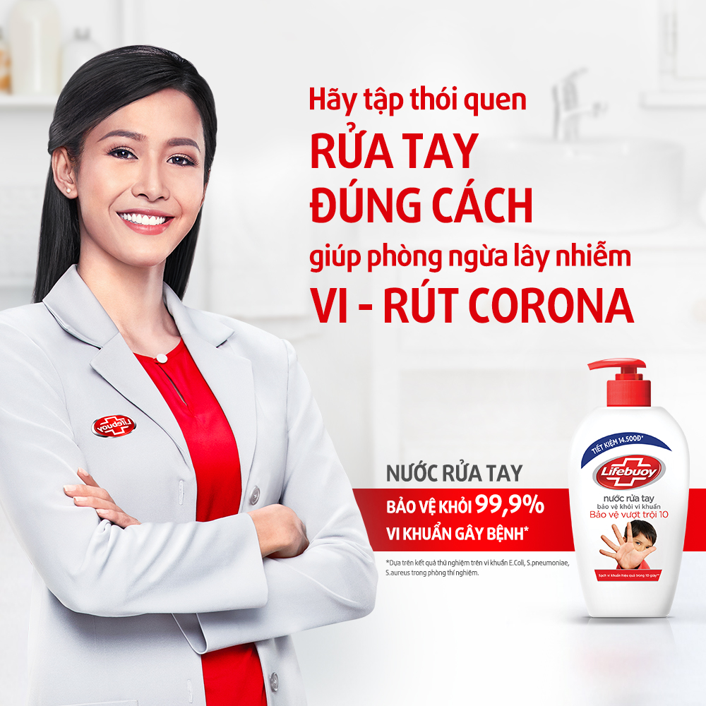 Nước Rửa Tay Lifebuoy Bạc Bảo Vệ Chai 450g