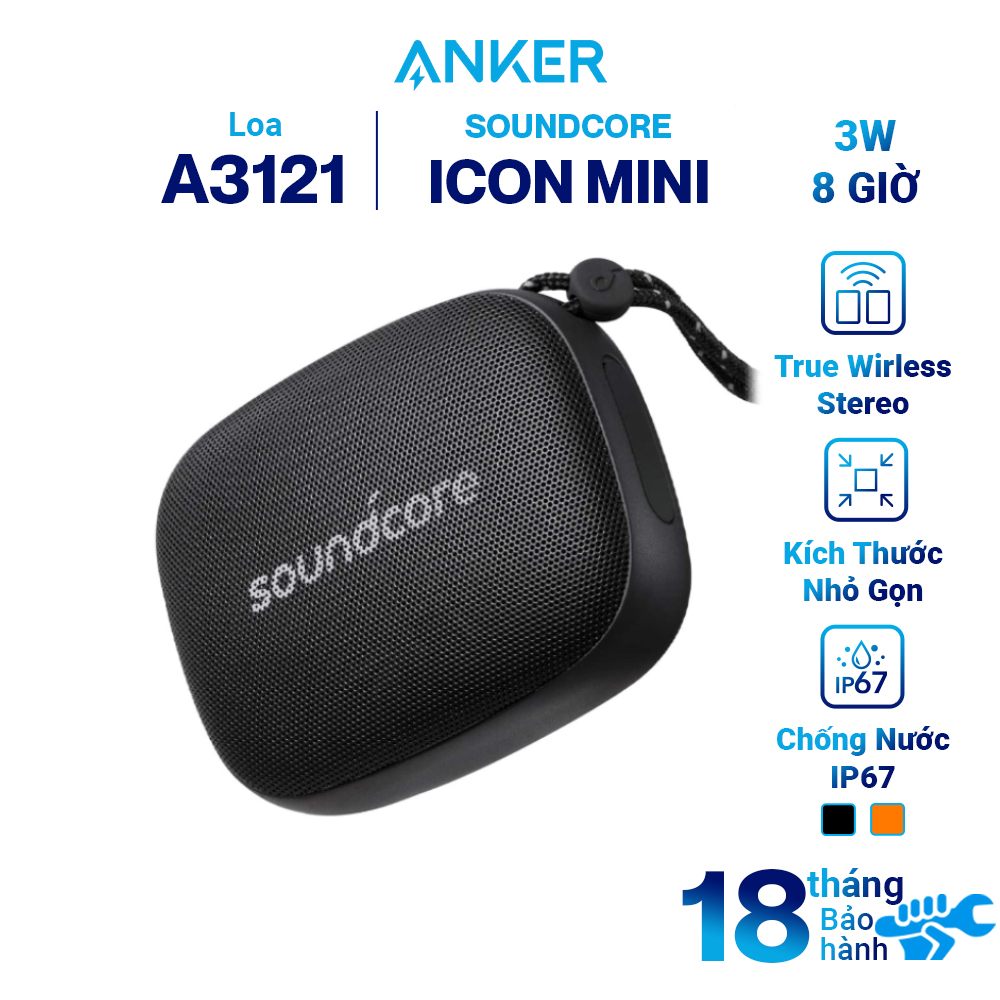 Loa Bluetooth Anker SoundCore Icon Mini - A3121 - Hàng Chính Hãng