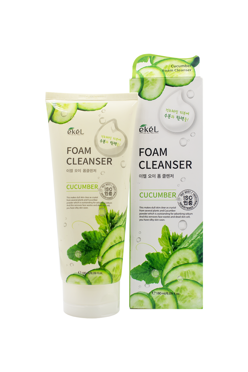 Sữa rửa mặt Dưa leo Ekel Foam Cleanser Cucumber 180ml