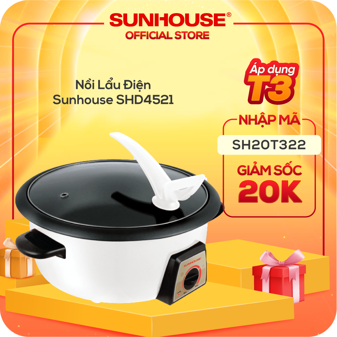 Nồi Lẩu Điện Sunhouse SHD4521 (3L) - Hàng chính hãng