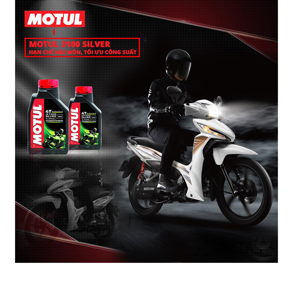 Nhớt Xe Số Motul 3100 Silver 4t 10w40 20x1l Vn (1L)