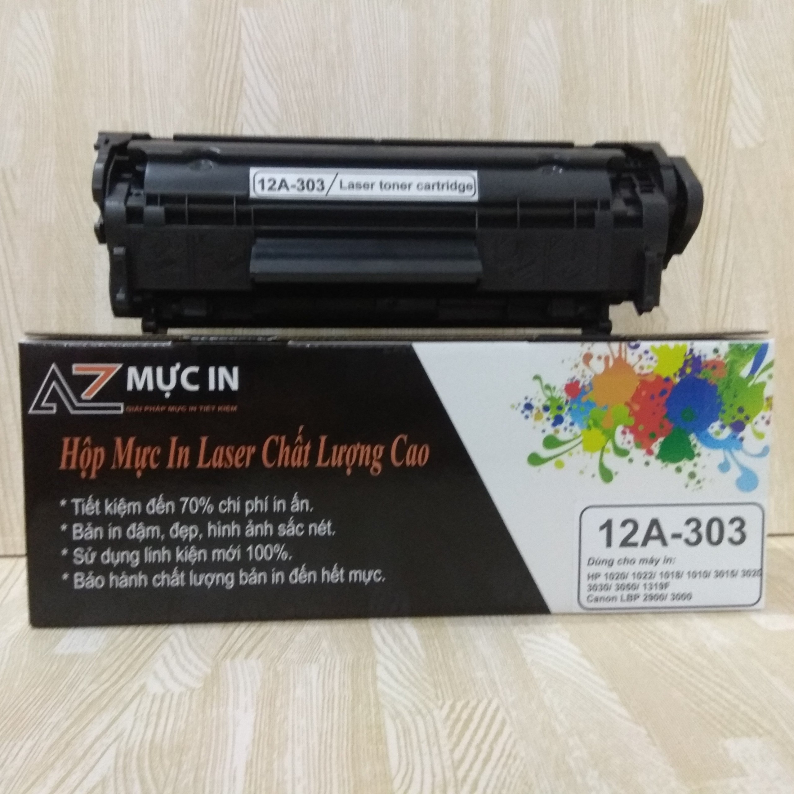 Hình ảnh  [Bộ 6 hôp]Hộp mực Canon LBP 2900, 3000, HP3050, 3055 | Hộp mực 12A-303