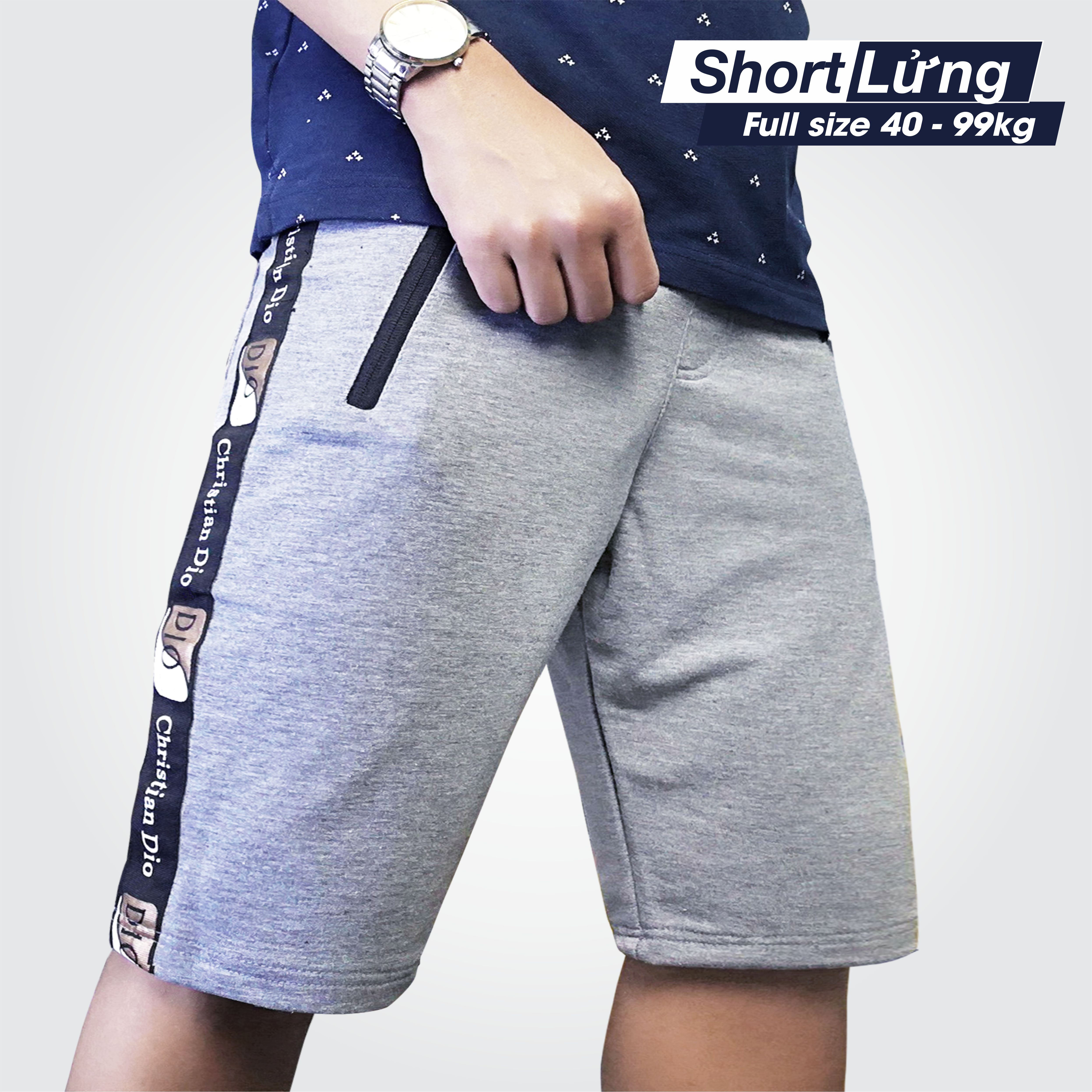 Quần Short Lửng Cao Cấp Dành Cho Nam - Chất Liệu Thun Da Cá 2 Lớp Co Giản 4 chiều thoáng mát