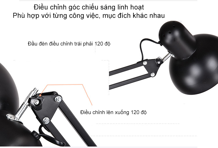 Đèn Cây Đứng Cao Cấp D220 - 2 mét,  Đèn Đọc Sách, Đèn Trang Trí + Tặng Kèm Bóng LED.