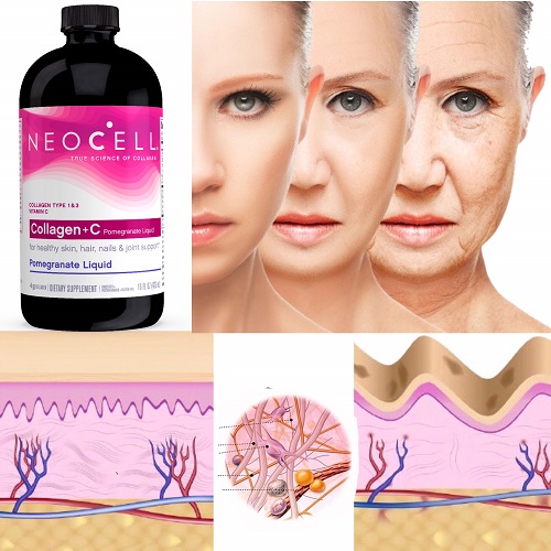Collagen +C nước lựu Mỹ Neocell tạo sức khỏe và vẻ đẹp từ bên trong cho da, tóc, móng, xương khớp, tim mạch và tăng hệ miễn dịch - QuaTangMe Extaste