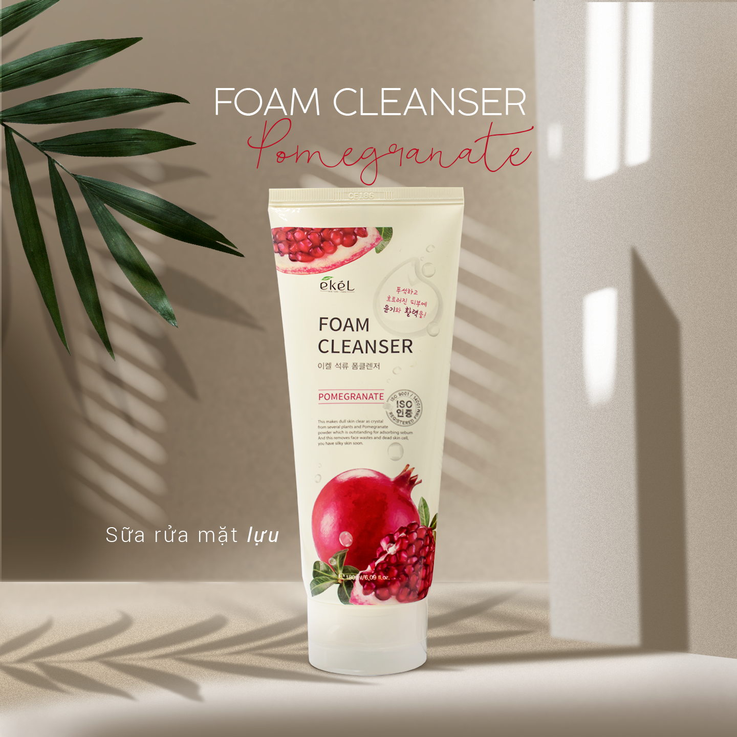 Sữa rửa mặt Lựu Ekel Foam Cleanser 180ml