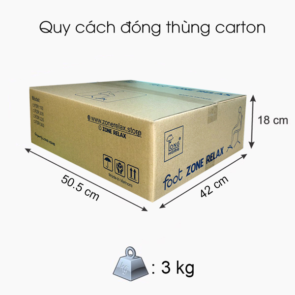 Giá Kê Chân Thư Giãn Công Thái Học Foot ZONE RELAX FZR-200 -Tặng Ngay Phụ Kiện Đệm Êm Chân FZR-A01