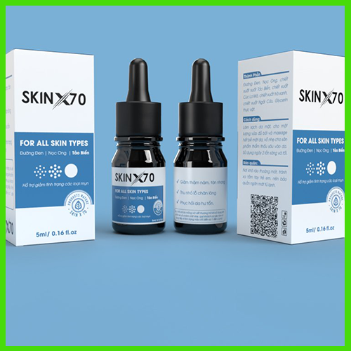 SERUM MỤN SKIN X70, GIẢM MỤN HIỆU QUẢ, GIÚP MỜ VẾT THÂM DO MỤN GÂY RA, SE KHÍT LỖ CHÂN LÔNG