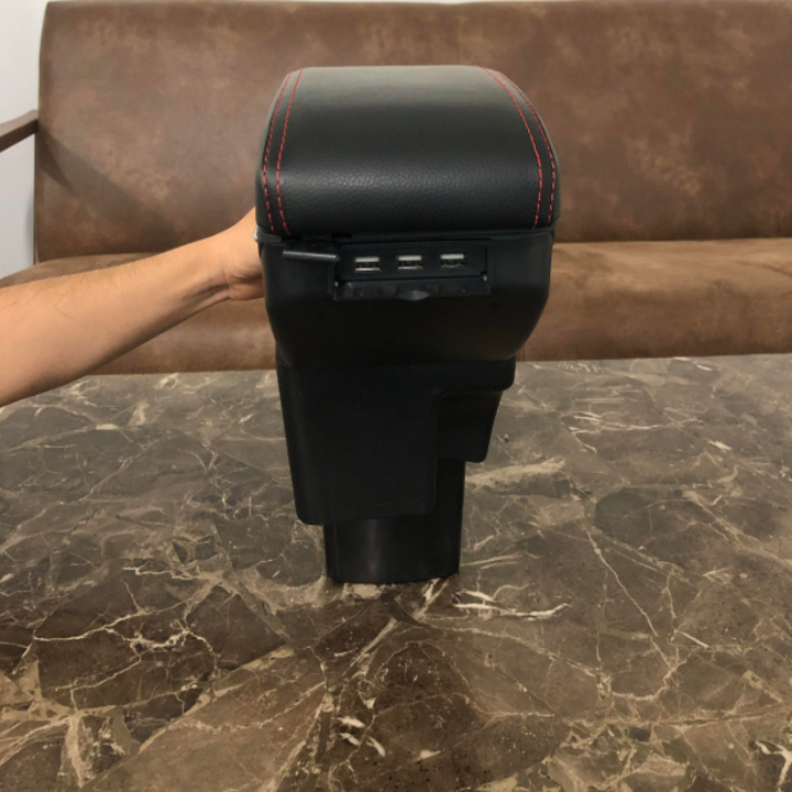 Hộp tỳ tay dành cho xe hơi, ô tô Hyundai Accent 2011-2015, Hyundai Kona 2018-2020 và Hyundai Verna tích hợp 7 cổng USB DUSBV