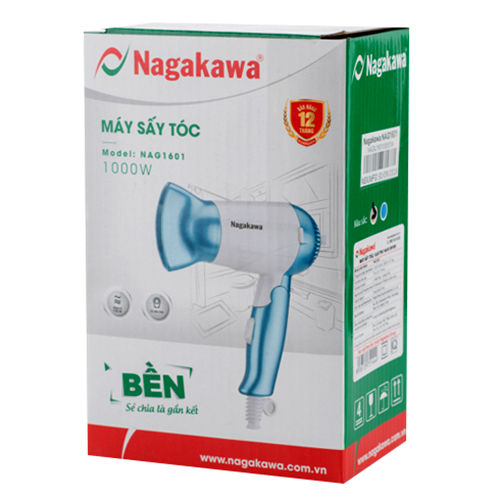 Máy Sấy Tóc Nagakawa NAG1601 (1000W) - Hàng Chính Hãng