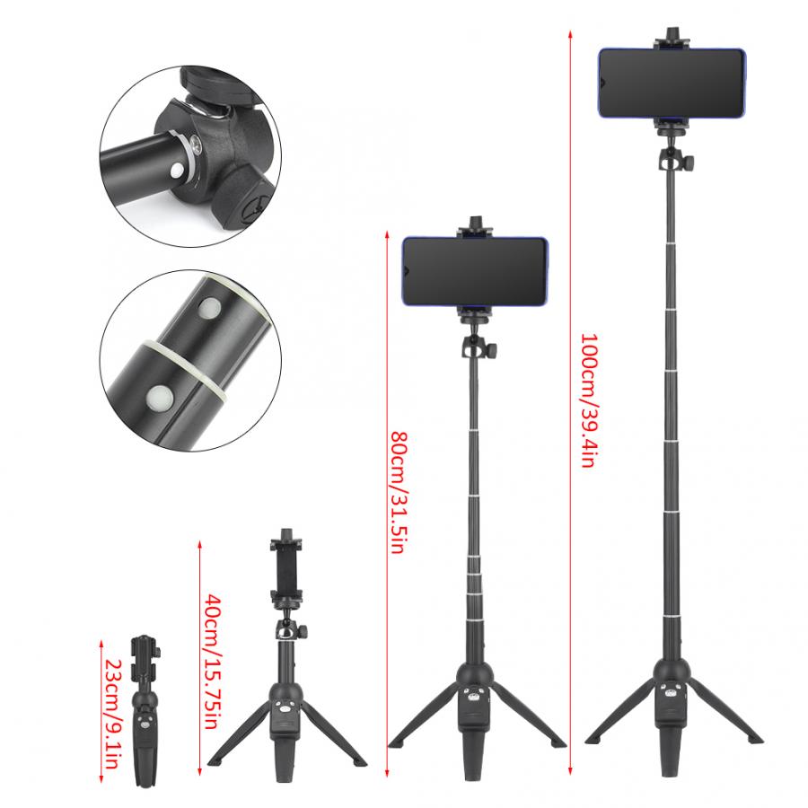 Gậy Chụp Hình Kiêm Chân Tripod Yunteng VCT - 9928  Kèm Remote Bluetooth Dành Cho Điện Thoại - Hàng chính hãng