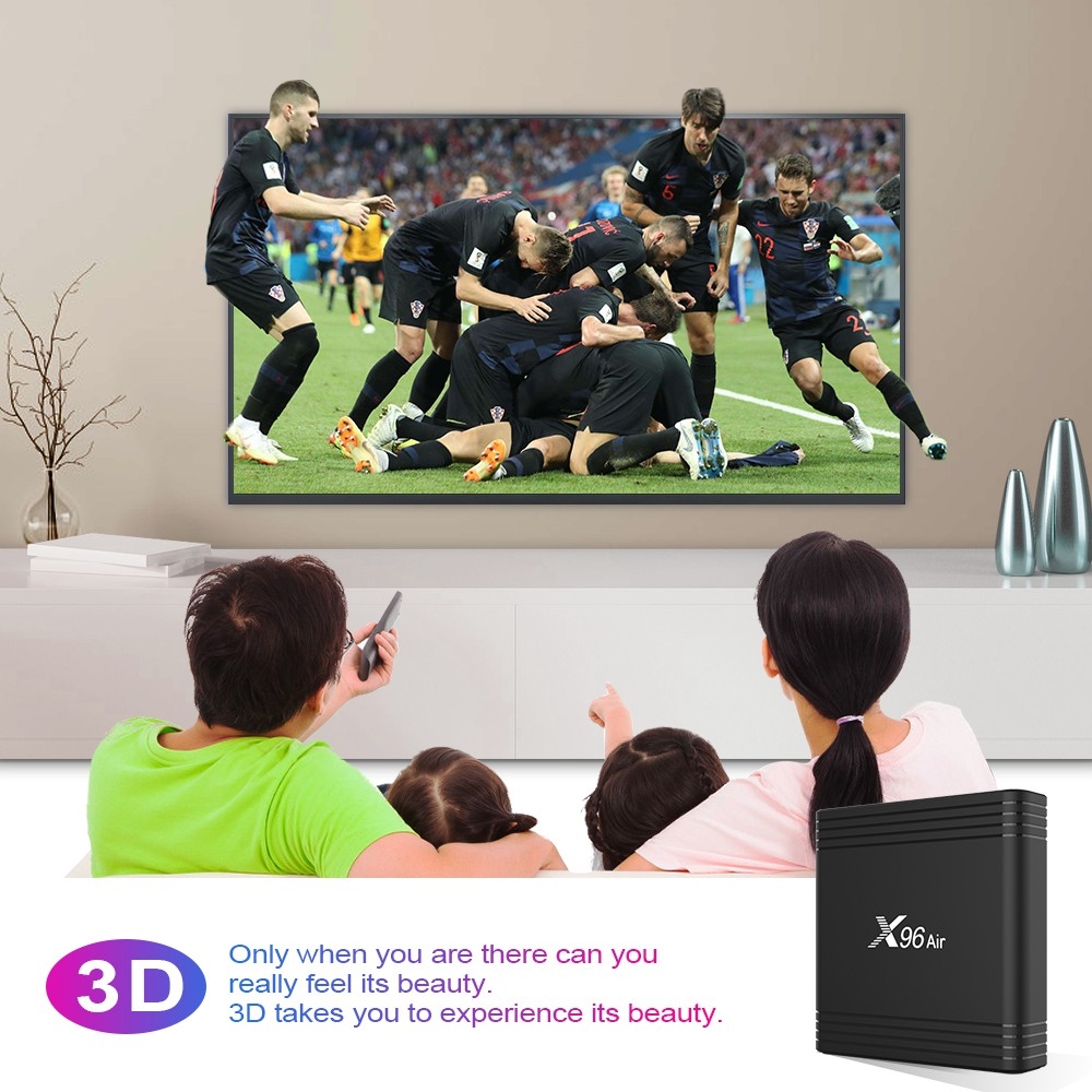 [Hot Sale][Sản phẩm mới] Hộp TV thông minh X96 Air Amlogic s905x3 Hỗ trợ độ phân giải 8K HDH Android 9.0 cấu hình 4GB Ram  Rom hỗ trợ kết nối 2.4G và 5G Wifi Bluetooth với Trình phát phương tiện thông minh