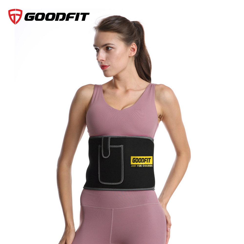 Đai lưng mềm tập gym, đai cuốn nóng giảm mỡ bụng GoodFit GF724WS