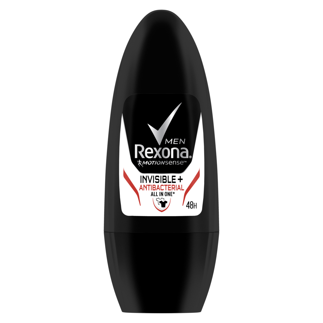 Lăn khử mùi Rexona Men Invisible &amp; Antibacterial 48h khô thoáng kháng khuẩn dành cho nam, 45ml