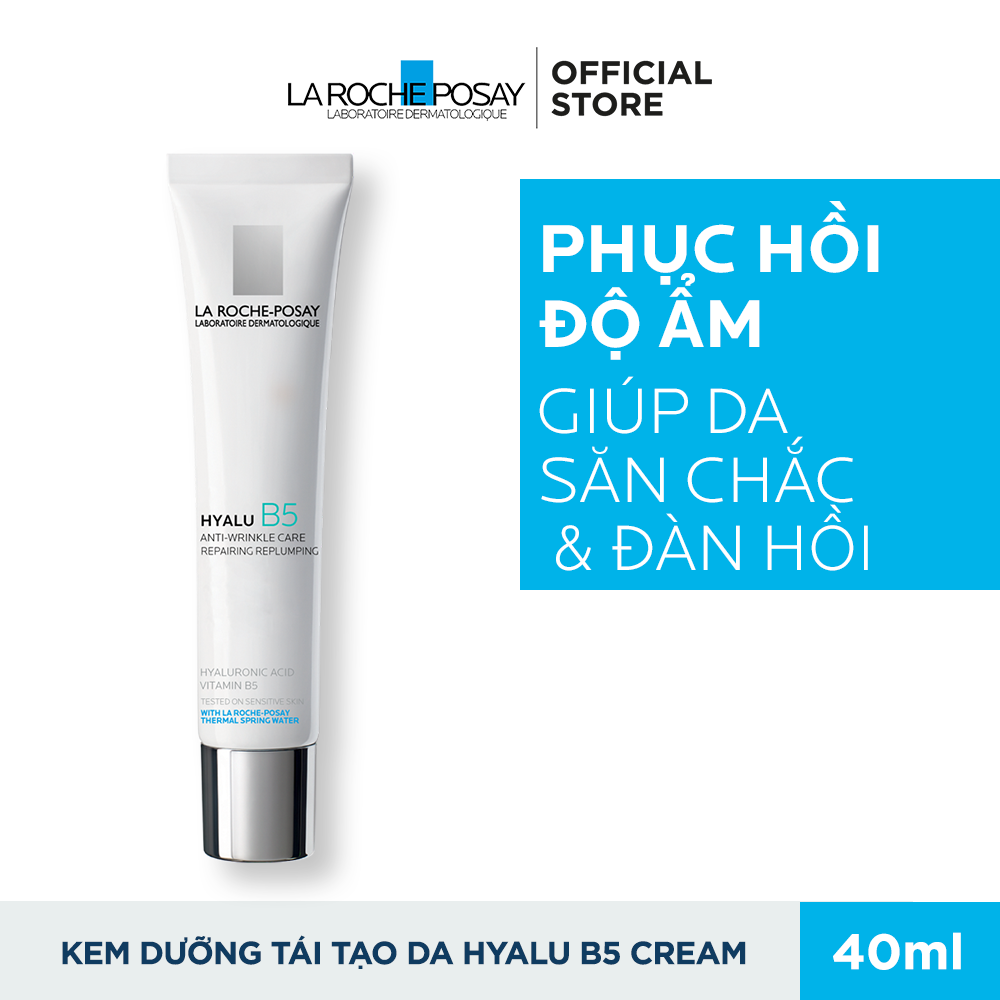 Kem Dưỡng Da Giúp Hỗ Trợ Quá Trình Tái Tạo Tự Nhiên, Giúp Da Săn Chắc Và Đàn Hồi La Roche Posay Hyalu B5 Cream 40ml