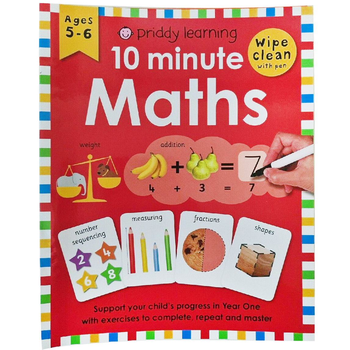 Priddy Learning 10 Minute Maths Wipe Clean Workbooks (Ages 5+)