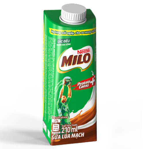 Hình ảnh Sữa Lúa Mạch Nestlé MILO Teen Protein Canxi (24 x 210ml)