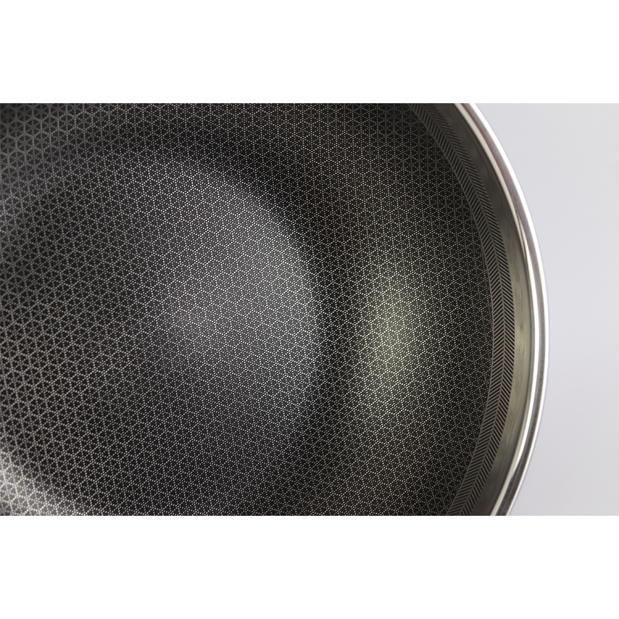 Chảo chống dính sâu lòng đáy từ 3 lớp đúc liền cao cấp Kims Cook Blackcube siêu bền , cào không xước ,tặng 10 muỗng ăn