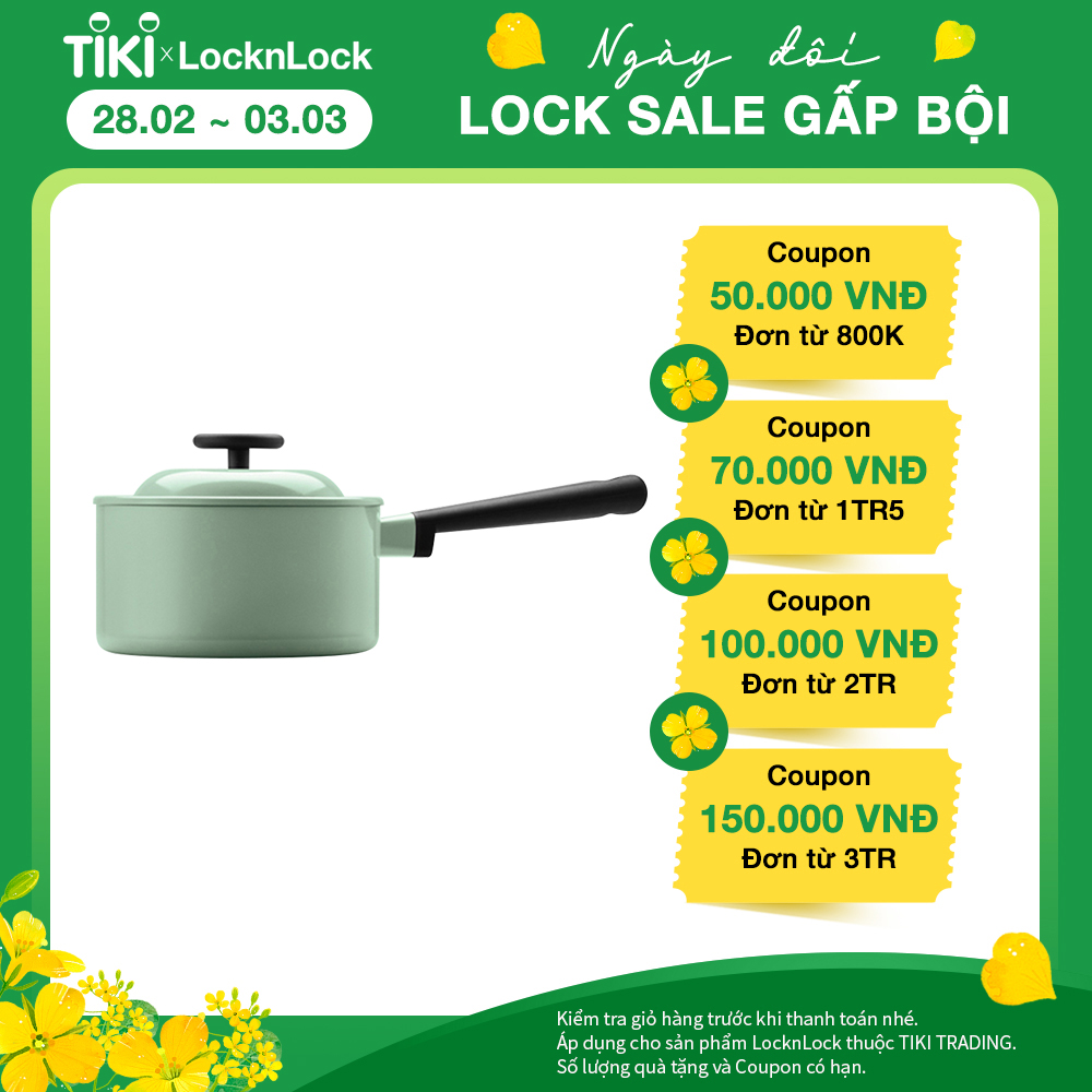 Nồi Decor Lock&amp;Lock LDE1181IH (18cm) - Màu Mint