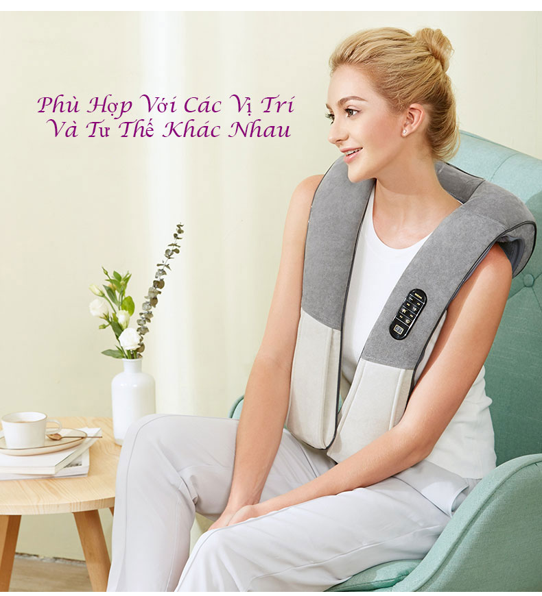 Máy Massge Đấm Lưng Cổ, Vai Gáy, Lưng Eo, Với 10 Bài Đấm Cổ Truyền Linh Hoạt, Giúp Thư Giãn Xua Tan Đau Mỏi Vai Gáy  - Hàng Chính Hãng