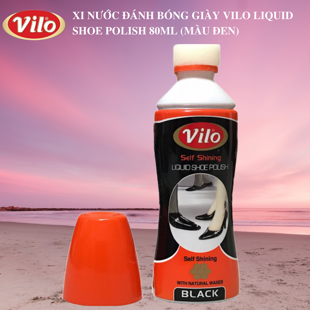 Xi nước đánh bóng giày Vilo liquid shoe polish 80ml