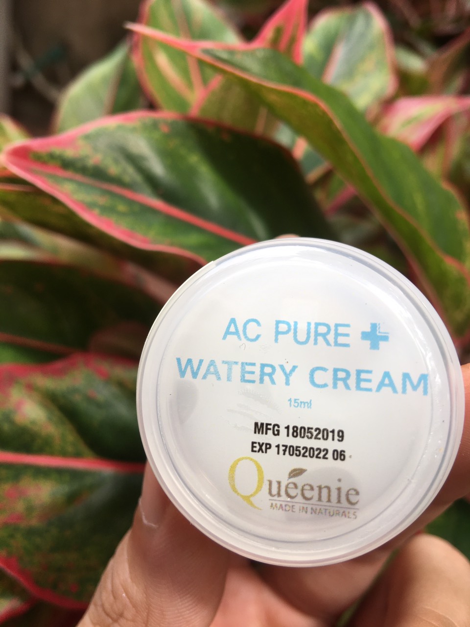 Kem dưỡng da Queenie AC Pure trải nghiệm cho da mềm mịn, căng bóng, trắng sứ 15ml - Mỹ Phẩm Hàn Quốc
