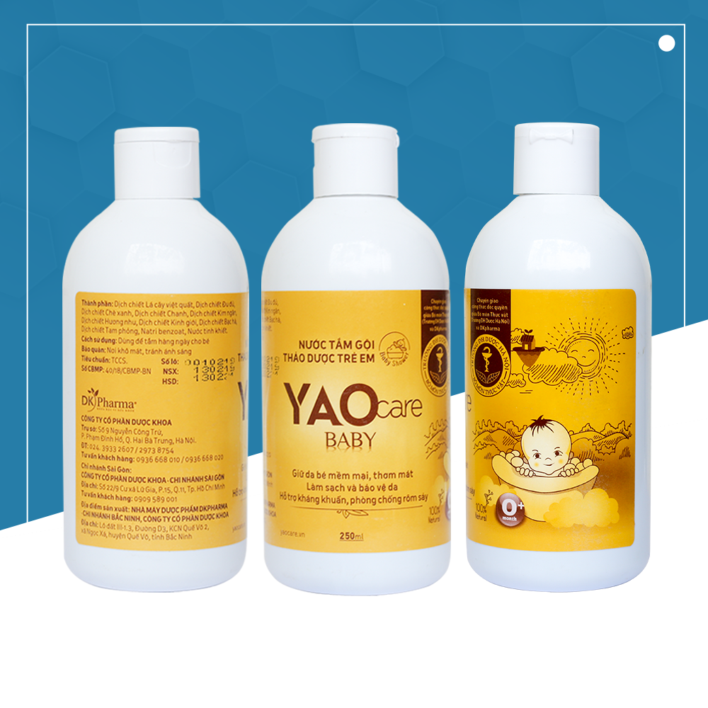 Sữa tắm cho bé chiết xuất thảo dược Yaocare baby 250ml - DK Pharma