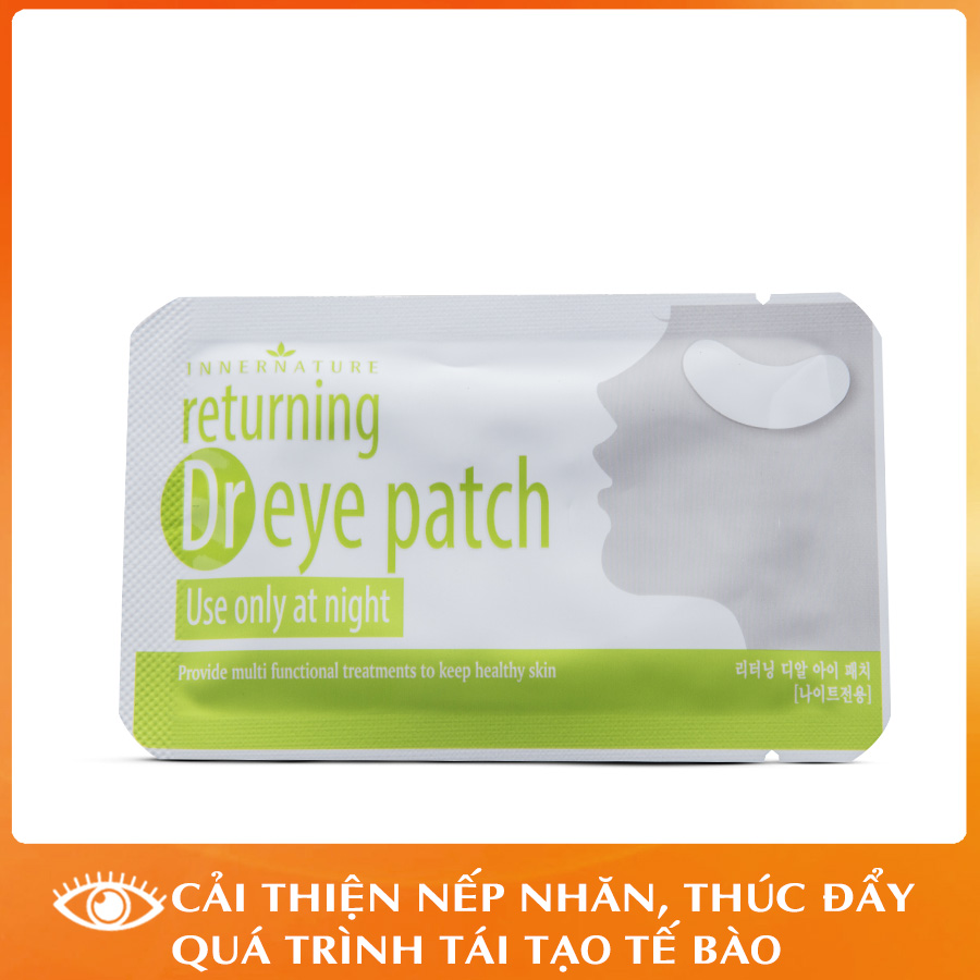 Liệu trình trẻ hóa vùng da mắt giúp giảm nếp nhăn, bọng, thâm mắt Hàn Quốc Lagivado Dr Eye Patch Program hộp 10 miếng – Màu trắng xanh