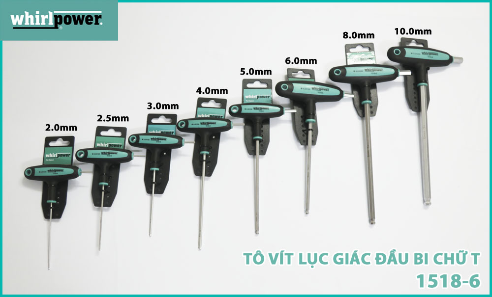 TÔ VÍT LỤC GIÁC CHỮ T (ĐẦU BI) WHIRLPOWER