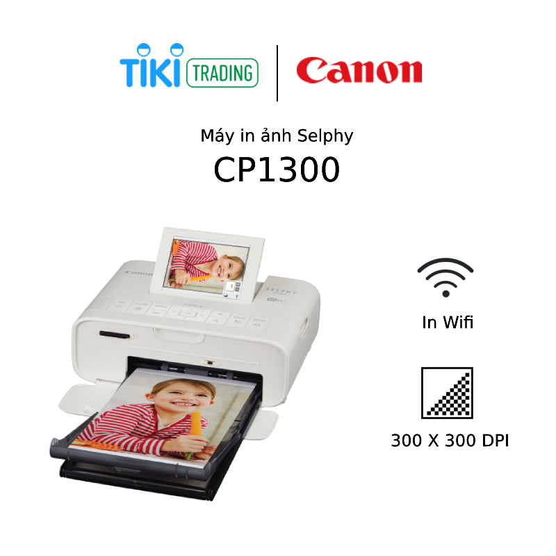 Máy In Ảnh Canon SELPHY CP1300 Wifi - Hàng Chính Hãng