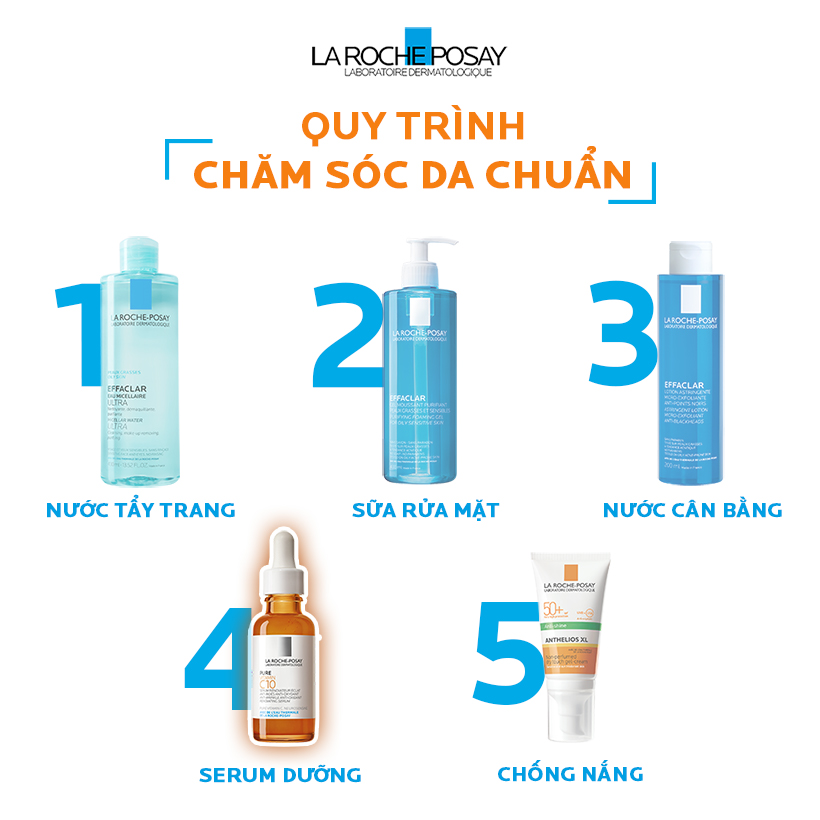 Dưỡng chất giúp cải thiện và làm sáng da La Roche Posay Pure Vitamin C10 Serum 30ml