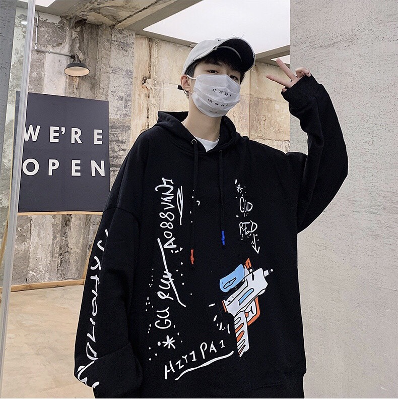 Áo hoodie unisex form rộng WIND Nỉ Ngoại 2020 Swag, áo hoodie ullzang WIND