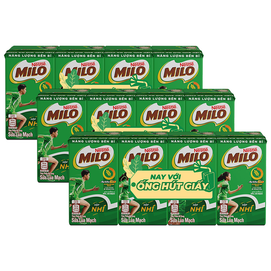 Thùng 48 hộp sữa lúa mạch Nestlé MILO 115ml (48x115ml)