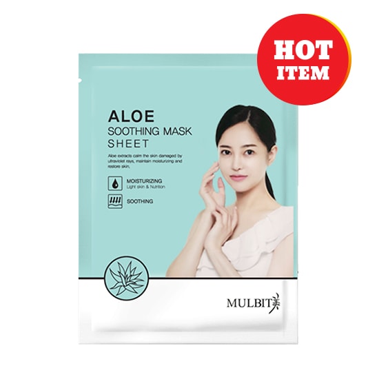 Mặt nạ cao cấp tinh chất Lô Hội – Mulbit Aloe Soothing Mask Sheet